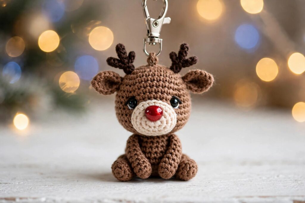 Mini No-Sew Christmas Reindeer - Crochet Pattern (PDF)