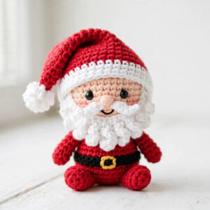 Mini No-Sew Christmas Santa - Crochet Pattern (PDF)